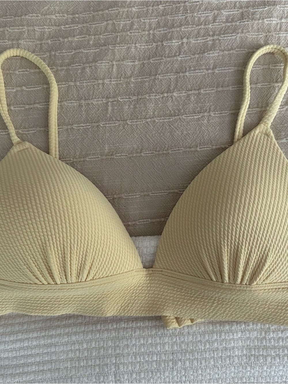 Light Yellow Wireless bikini top
